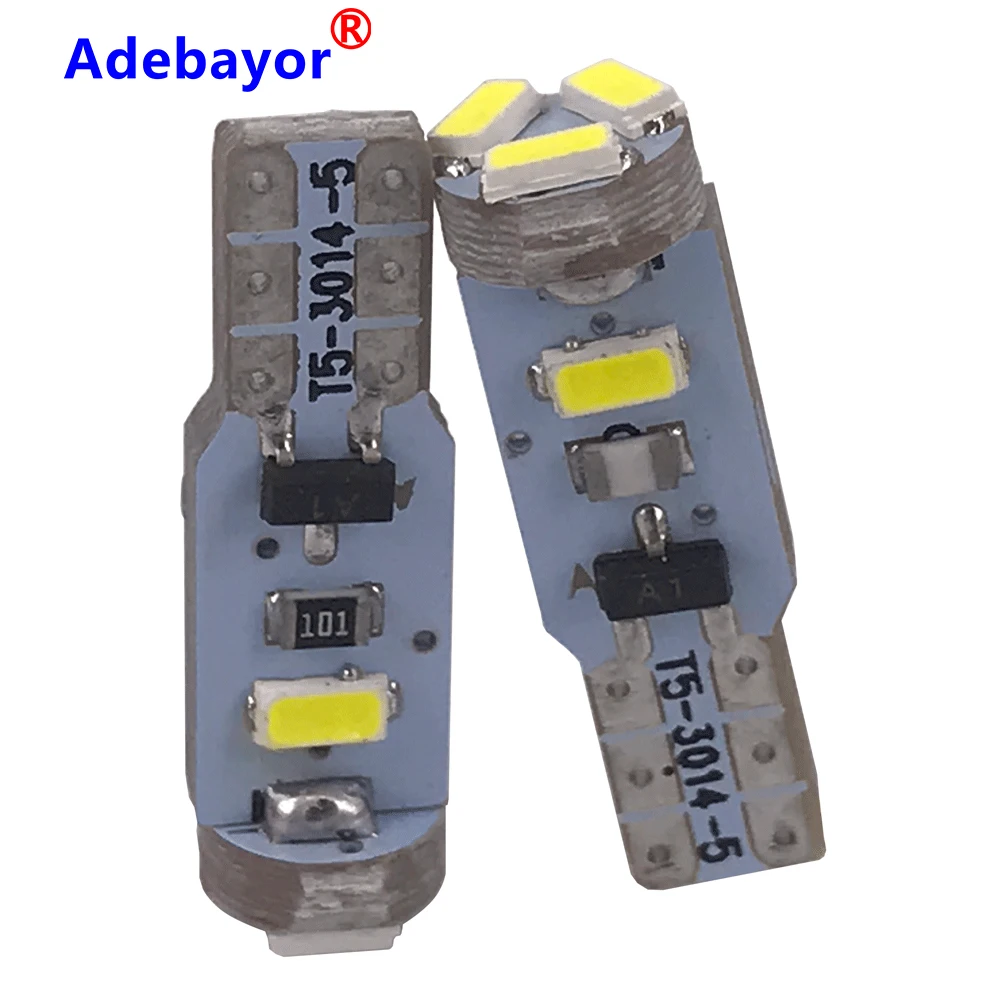 Светодиодная лампа T5 Canbus 3014 5 SMD для автомобильных приборных панелей