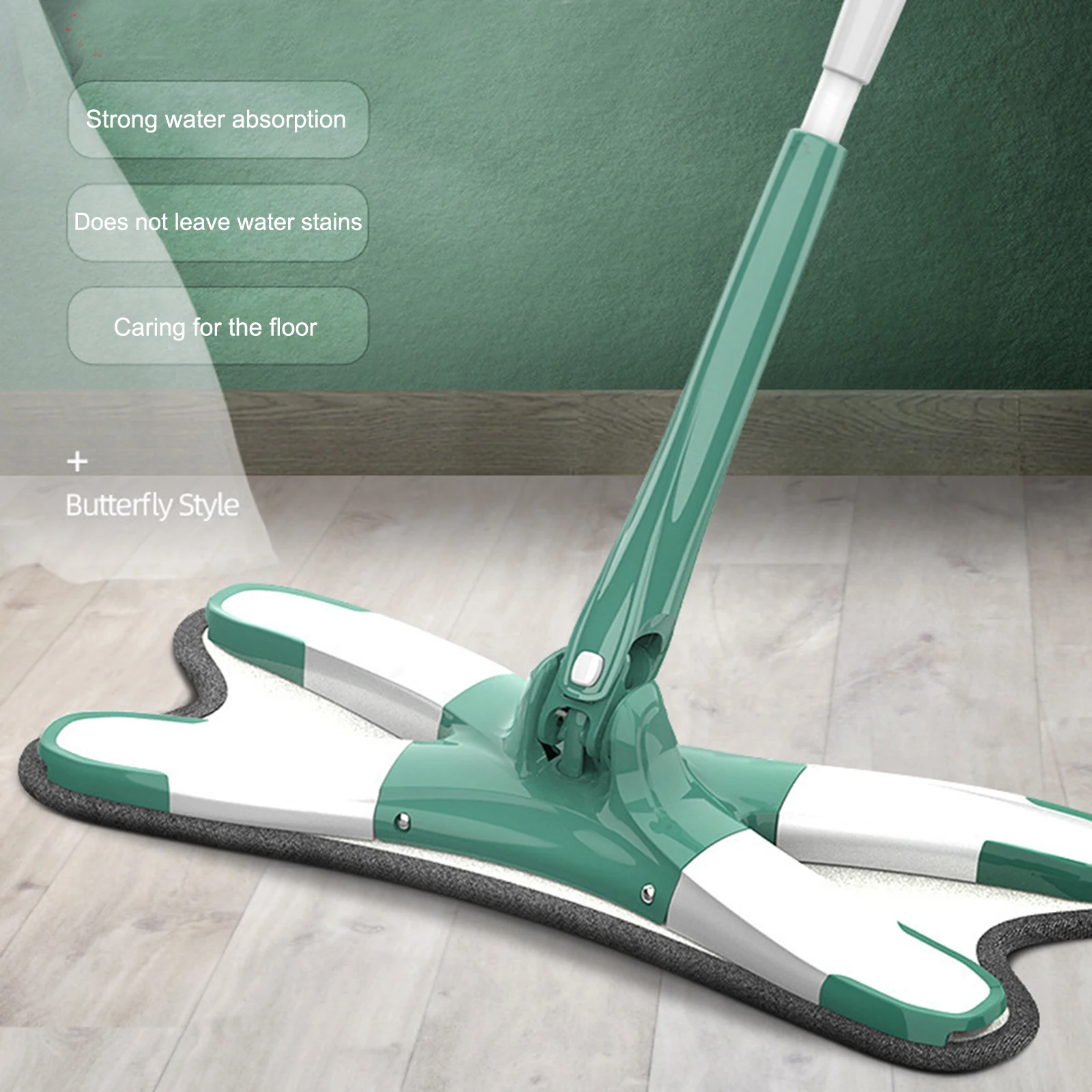 

X-type Floor Mop Flat Mops 360 Degree For Wood Ceramic Tiles Home Cleaning Tool Household with Reusable Microfiber Pads Lazy Mop