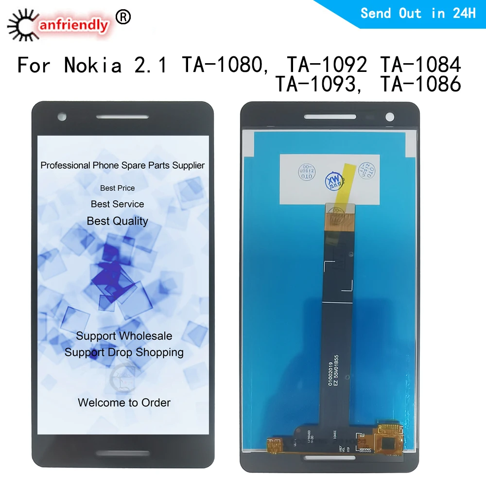 ЖК-дисплей для Nokia 2 1 TA-1080 TA-1092 TA-1084 TA-1093 TA1086 Сенсорная панель экран дигитайзер