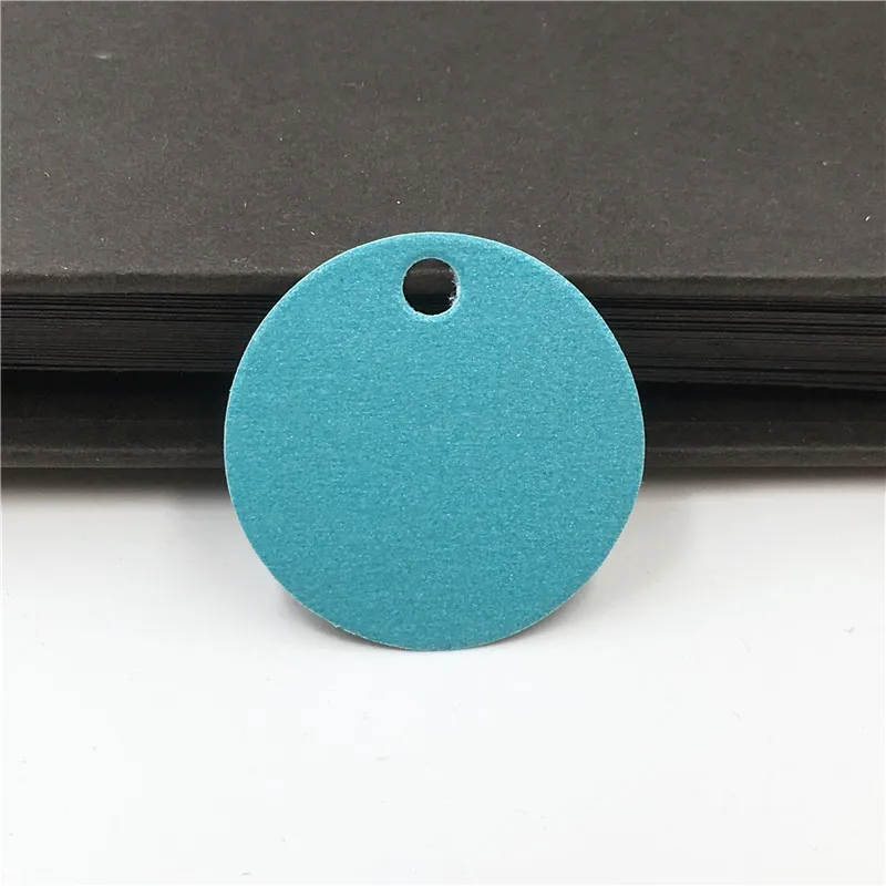 blue 100 шт./лот круглые Висячие крафт-бумажные бирки этикетки Примечание цена картон креативный Печатный Цветок сделанный с любовным узором бирки - Цвет: blue