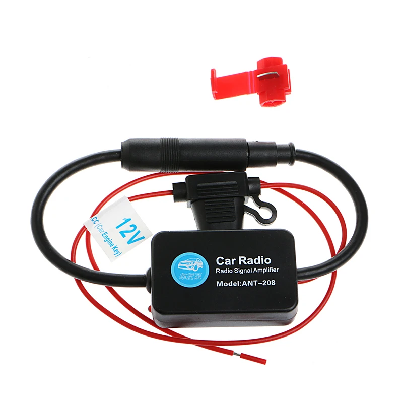 ANENG 12V 25dB автомобильный FM радио антенна усилитель с индикатором модель ANT-208