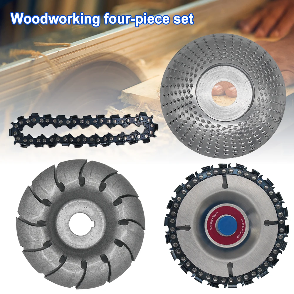 4 Pcs Wood Grinding Wheel Wood Shaping Disc Angle Grinder Wheel Disc