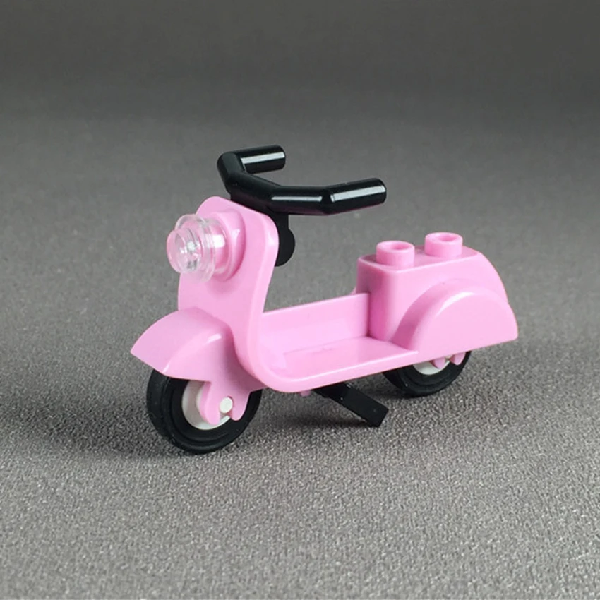 Legoings City Street View Figure Accessories Building Block Motorcycle Lamb Safety Helmet MOC Kit Brick Children DIY Toys Gift (6)