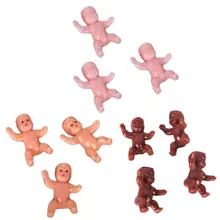 

Cute Baby Shower Mini Doll Plastic Child Full Moon Gift Boy Girls Party Supplies