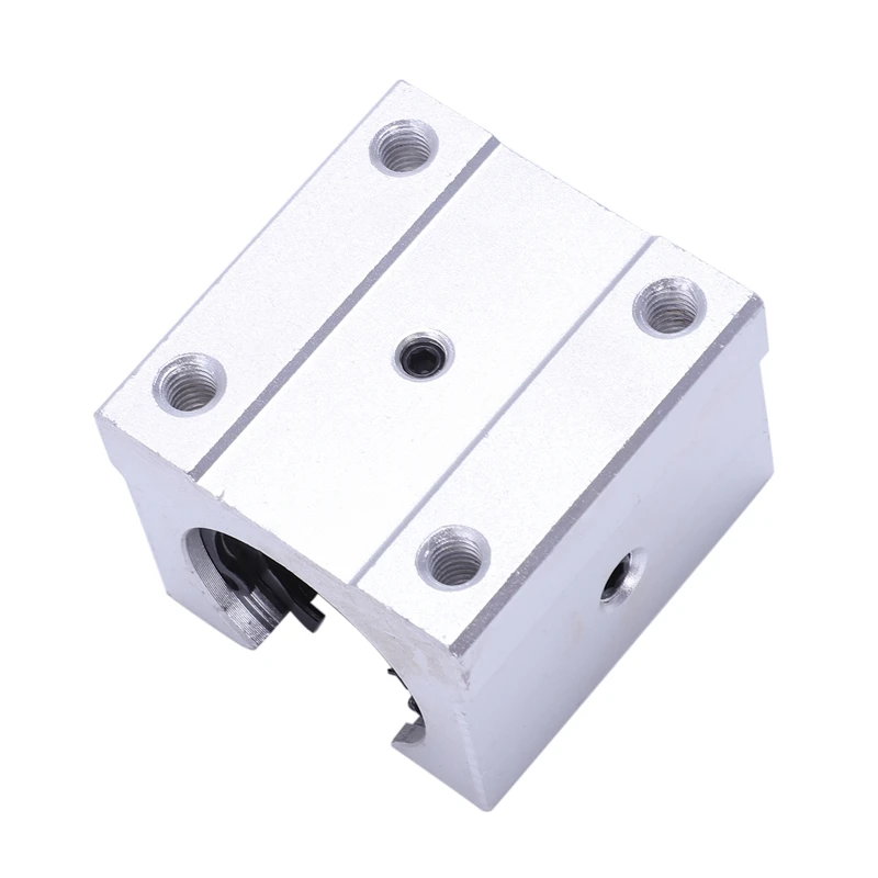 4x алюминиевый линейный раздвижной блок Motion Router Solid block C серебристый(SBR20UU, 20 мм