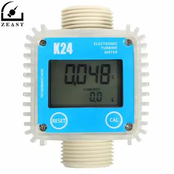 

Fuel Flow Meter K24 1" -Turbine- Digital -Diesel- Guage Counter For Chemicals Water