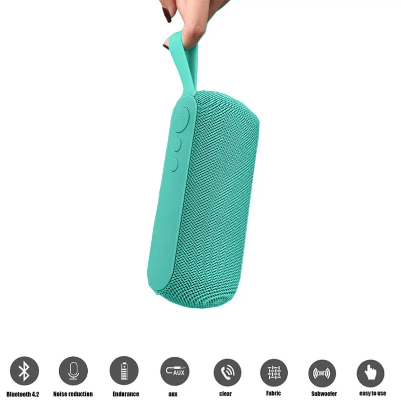 Bluetooth 4.2 speaker portable wireless audio system 3D stereo music surround sound outdoor speakers support FM TFCard - Цена: 