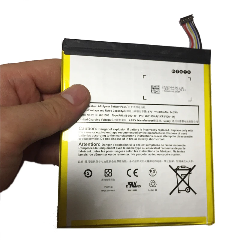 Для Amazon 26S1004-A 58-000059 58-000065 S12-T3-D GPZ45RW GU045RW DR-A022 Батарея 26S1004-A 6000 мАч батареи сотового телефона