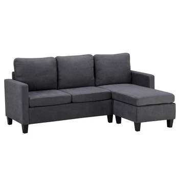 

Double Chaise Longue Combination Sofa Dark Grey