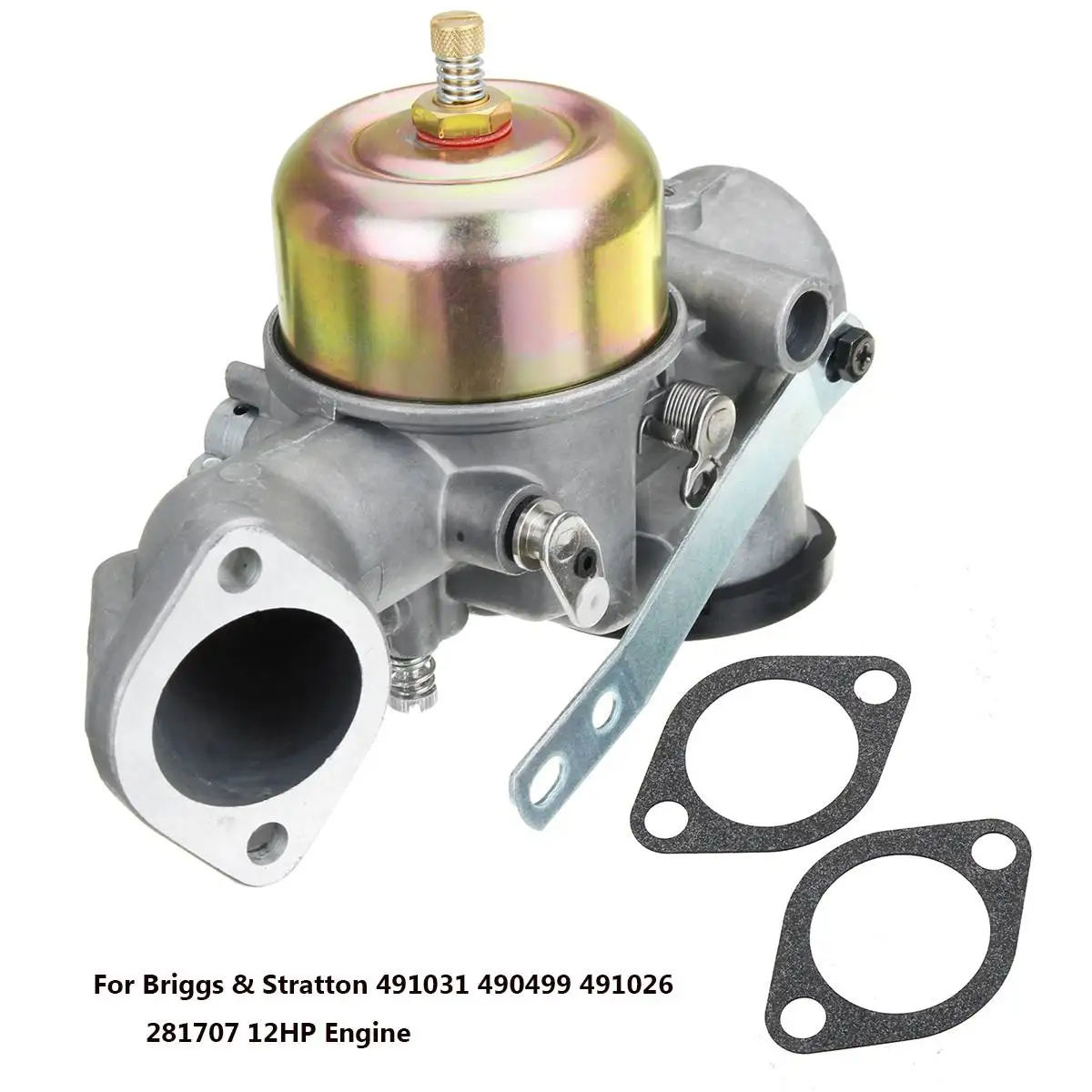 

Carburetor Kit with Gaskets For Briggs&Stratton 491031 490499 491026 281707 12HP Engine Carb