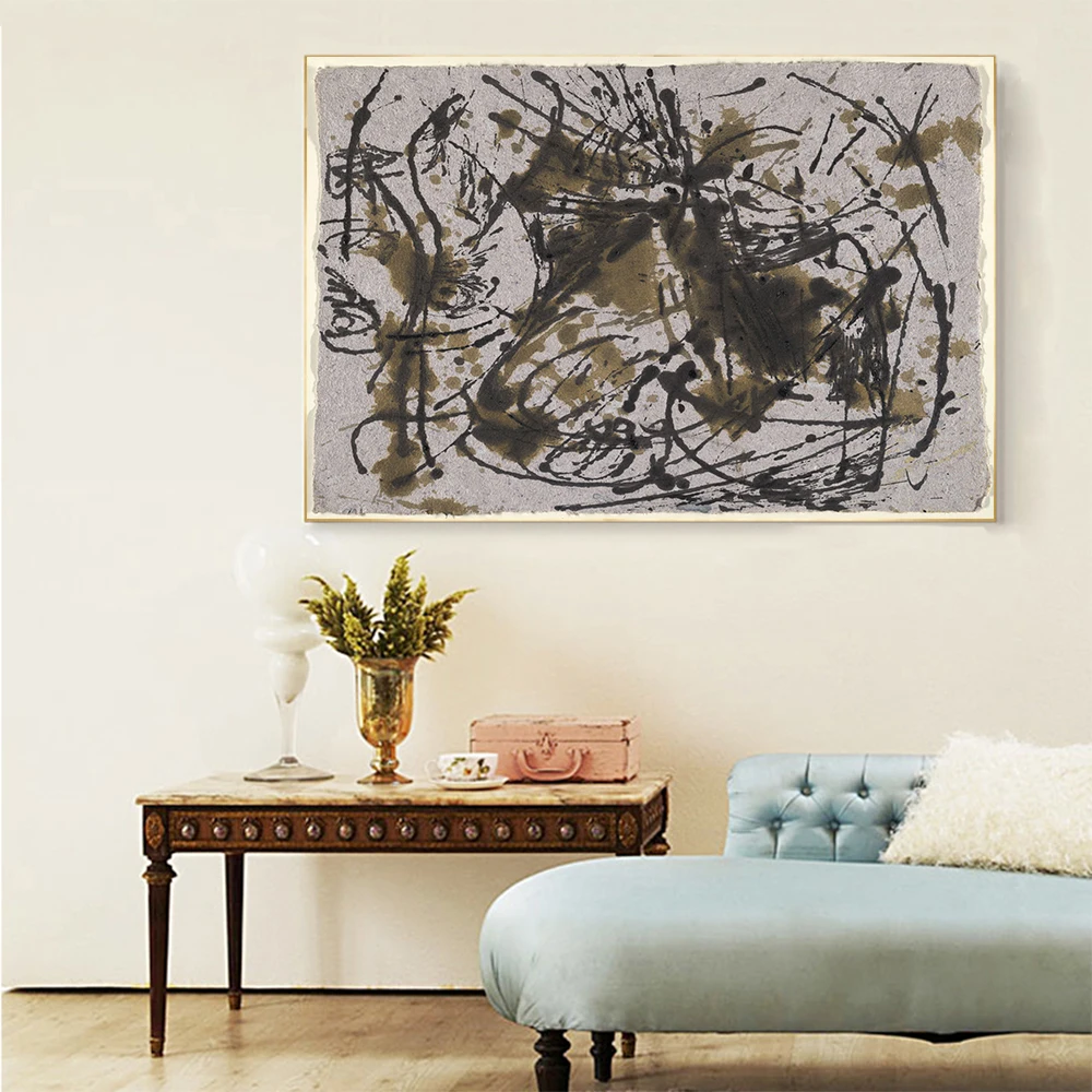 Citon Jackson Pollock 1 untled.1 Canvas холст искусство Масляная живопись всемирно известное
