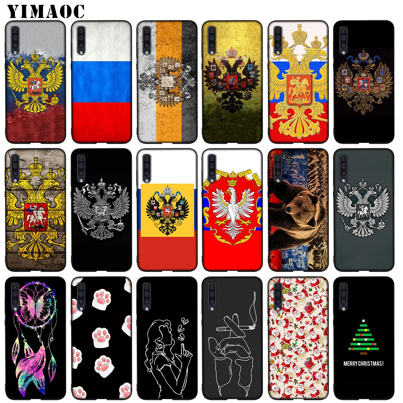YIMAOC листинг флага Российской Федерации Мягкий силиконовый чехол из ТПУ для samsung