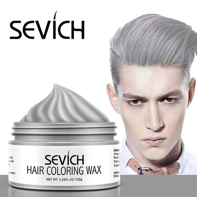 Sevich hair color wax 120g Temporary Hair Color Wax Men DIY Hairstyle