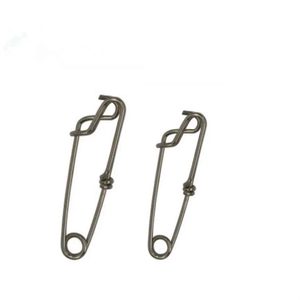 Fishing Swivel Accessories Stainless Steel Quick Pin Fishing Tackles with Lure Bait 1pcs