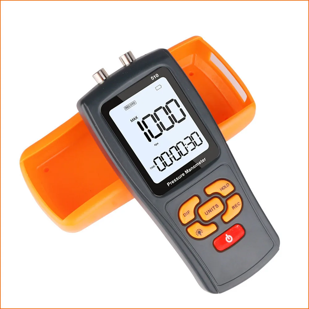RZ Pressure Gauge Manometer Handheld Pressure Differential Tester Range 10KPa USB Portable Digital Manometer Pressure Meter