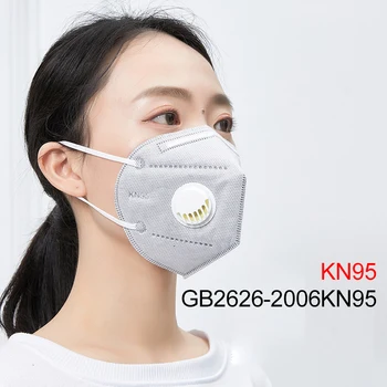 

With breathing valve Reusable KN95 Mask Protection Face Masks 95% Filtration Mouth Cover Anti Dust Pollution