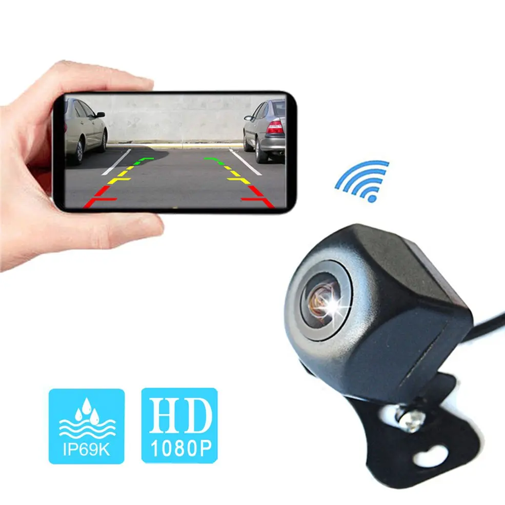 

A2157 WIFI Wide Angle Car Rear View Backup Camera HD Night Vision Waterproof CMOS Sensor Parking Reverse Camera for Cars