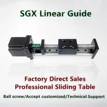 

CNC Linear Guide Stage Rail Motion Slide Table Ball Screw Actuator Nema 23 Motor Module