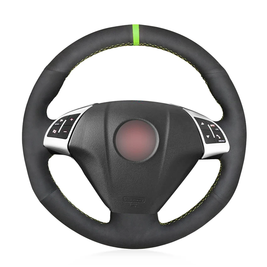 Black-Suede-Breathable-Car-Steering-Wheel-Cover-for-Infiniti-G-G25-G35-G37-EX-EX35
