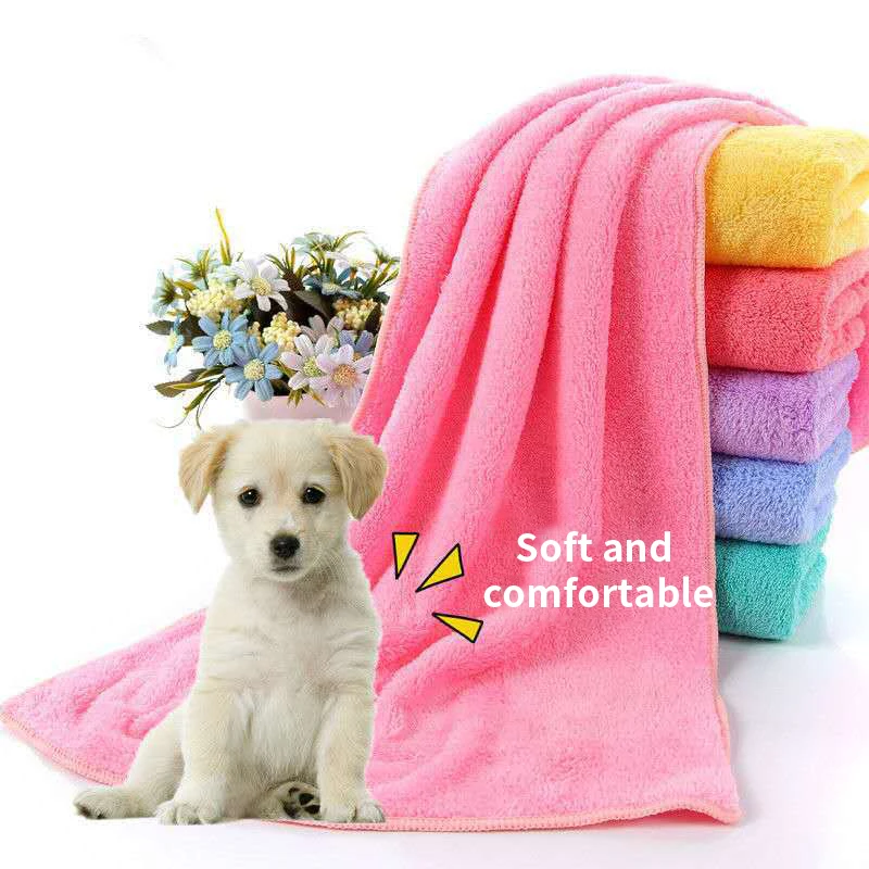 Strong Absorbing Water Pet Bath Towel Soft Multifunction Towels For Dog Cat Hair Fast Dry Cleaning Supplies Pet Blanket Mattress