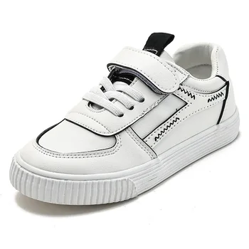 

Boys White Shoes Sneakers Girls Tennis Shoes 2020 New Spring Microfiber Kids Footwear Chaussure Zapato Soft Child Casual Shoes