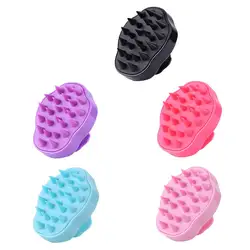 YK – brosse de Massage du cuir chevelu en Silicone, 5 couleurs, peigne de lavage des cheveux, douche, bain, SPA, 2022 