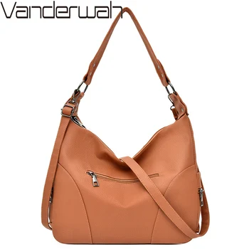 

Ladies Shoulder Bag Women Handbag Designer High Quality Female Hobo Tote Bag Soft PU Leather Crossbody Bags For Women Sac a Main