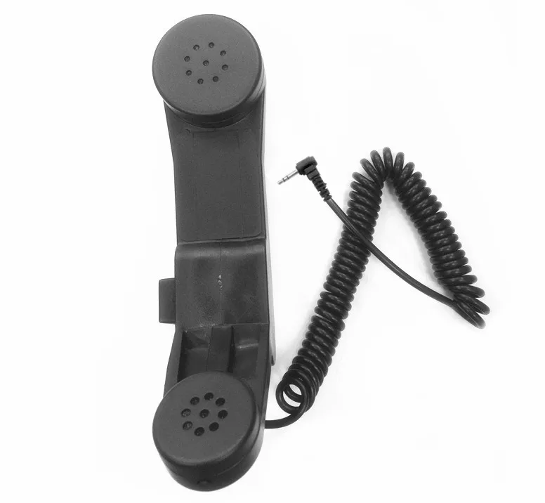Черный Ручной микрофон в телефонном стиле для Motorola TKLR T3. TKLR T4. TLKR T5. TLKR T6. TLKR T7. TLKR T8 - Цвет: Черный