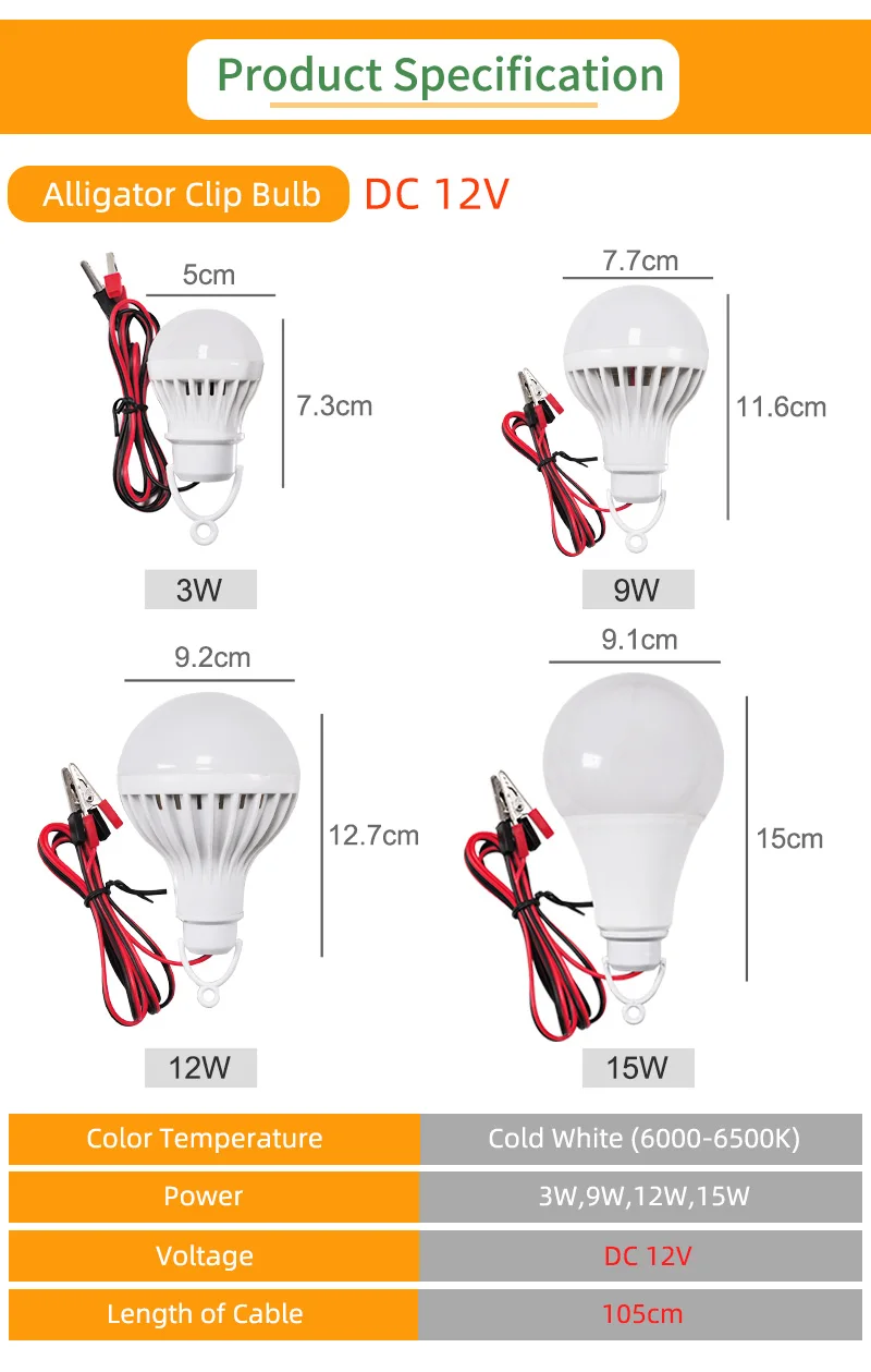 AMPOULE LED,USB 5 Colors 1WWarm Whiteampoule LED avec Clip, anneau