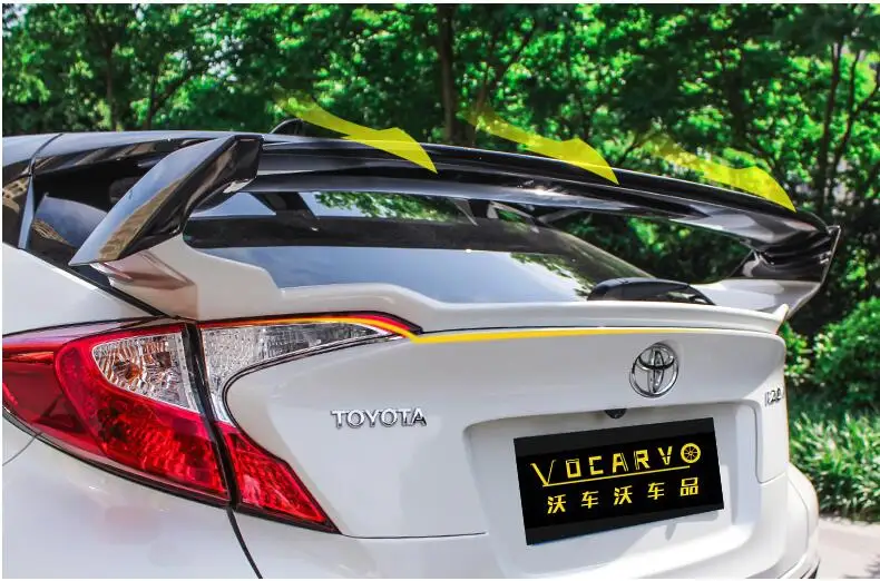 Спойлер на крышу для TOYOTA CHR 2018 2019 годов спойлер FD2 высококачественный материал ABS