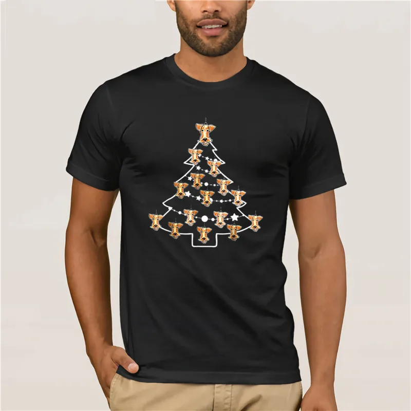 2019 men shirt Airedale Terrier Dog Christmas Tree Baubles Fashion Mens Short sleeve fashion summer T Shirt | Мужская одежда