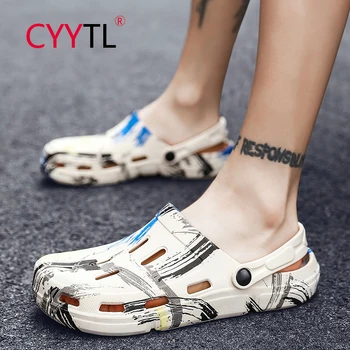 

CYYTL Summer Outdoor Casual Sandals Non-Slip Beach Shoes Swimming Shoes For Male Home Slippers Men's Walking Flip Flops
