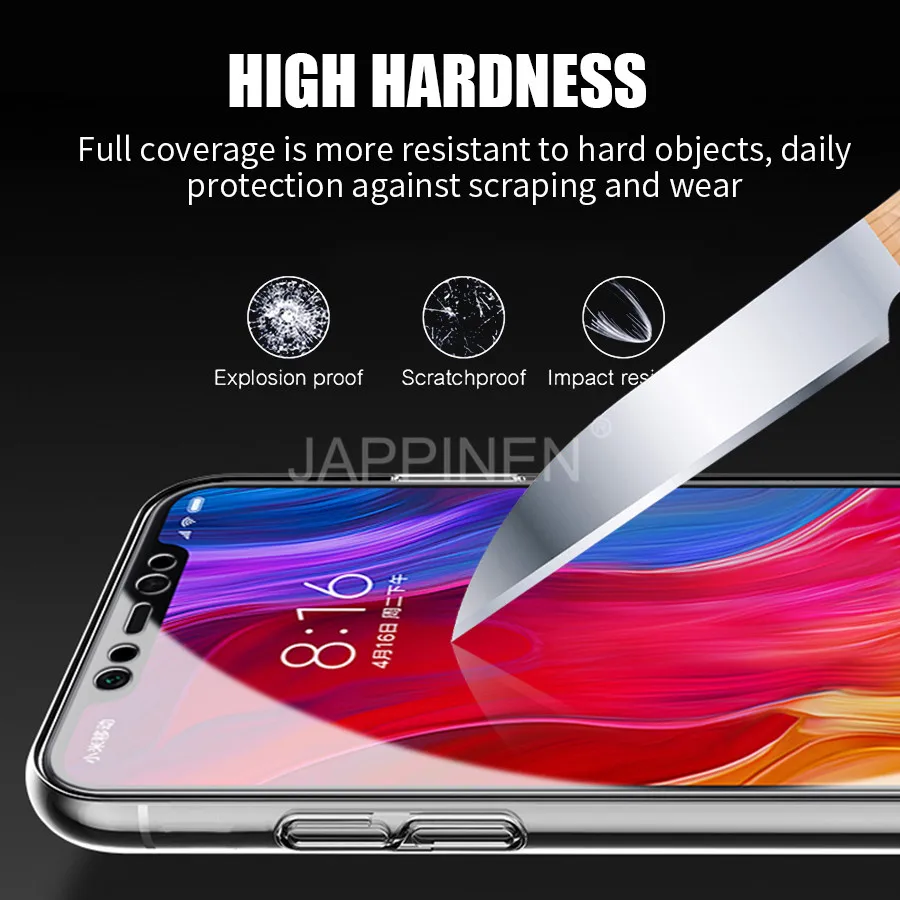 6D полное покрытие из закаленного стекла для Xiaomi mi Red Note 5 6 7 K20 Pro A2 Lite A3 Pocophone F1 9 8 SE 9T