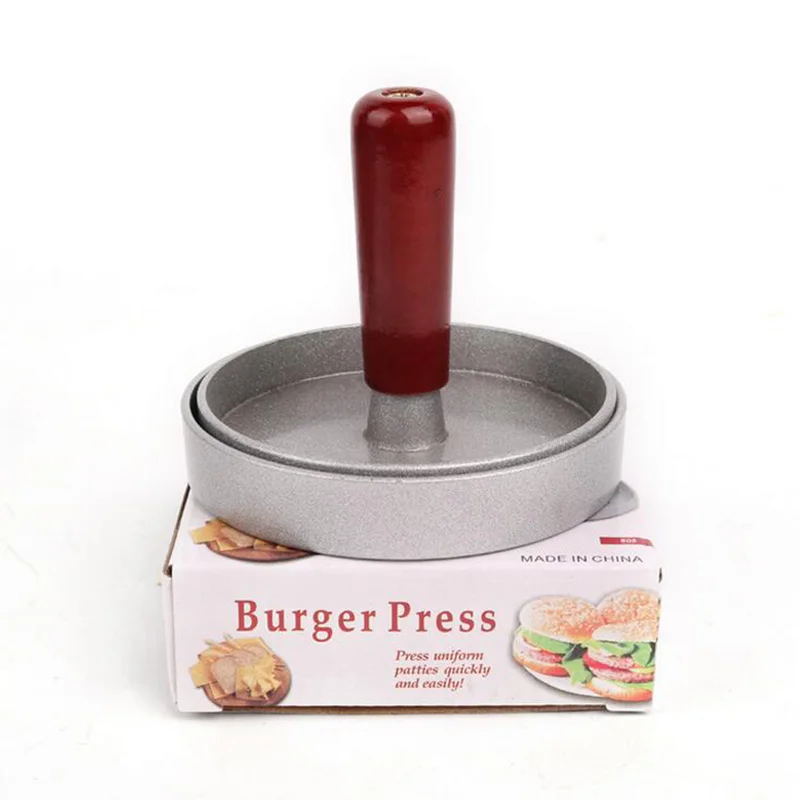 Круглый антипригарный пресс для гамбургеров алюминиевый сплав и АБС