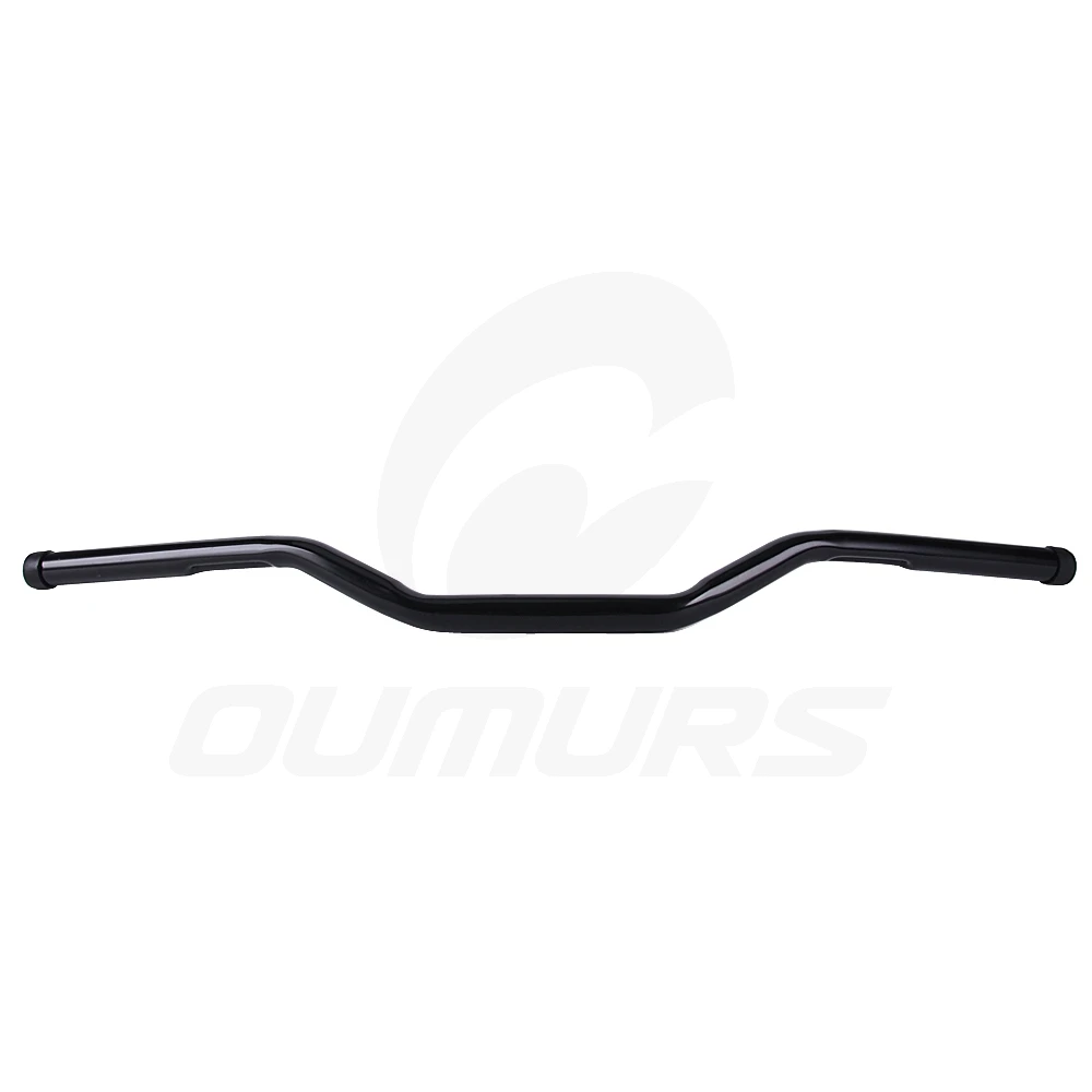OUMURS руль мотоцикла " 25 мм рукоятка черный хром для Harley Sportster XL883 1200 Yamaha Kawasaki Suzuki Ducati - Цвет: Black
