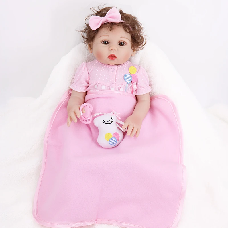 NPKDOLL Reborn Baby Doll 18 дюймов полный Силиконовый реалистичный винил для маленьких девочек Настоящее Новорожденные образовательные игрушки детский приятель