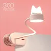 LED 1200mAh Battery Powered USB Desk Lamp 360 ° Flexible Gooseneck Clip Table Reading Stepless Dimming Touch Light Rechargeable 1