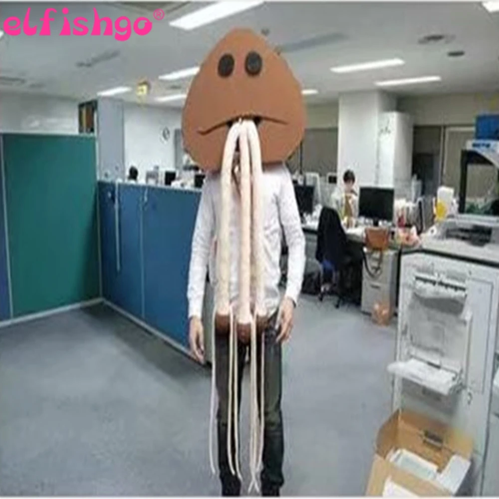 

73cm Super long pendant funny mushroom human side Slippery Mushroom slender doll personality gift Funny birthday gifts