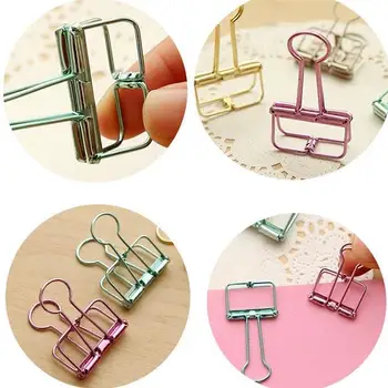 

3/5/10/15pcs Clips Color Random Metal Colorful Dovetail Clip Cips Medium Bulk