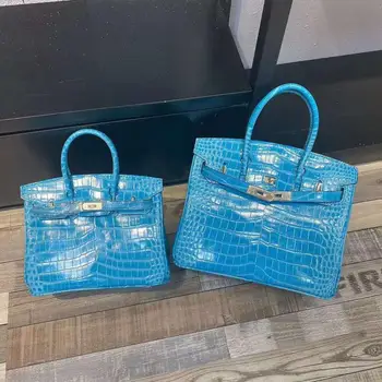 

New leather ladies handbags women's shoulder messenger bag luxury design crocodile pattern women's handbag messenger bag