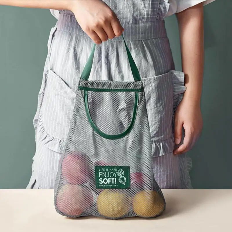 Bolsas Colgantes Para Almacenamiento De Verduras, Cebollas, Malla Transpirable Hueca, Ajo, | pamso.pl