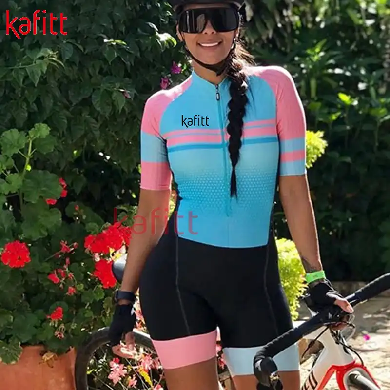 Kafittプロサイクリングジャージスーツmacaquinho Ciclismo Femininoジャンプスーツゲル通気性パッドジャージセット半袖夏の 女性 サイクリングセット Aliexpress