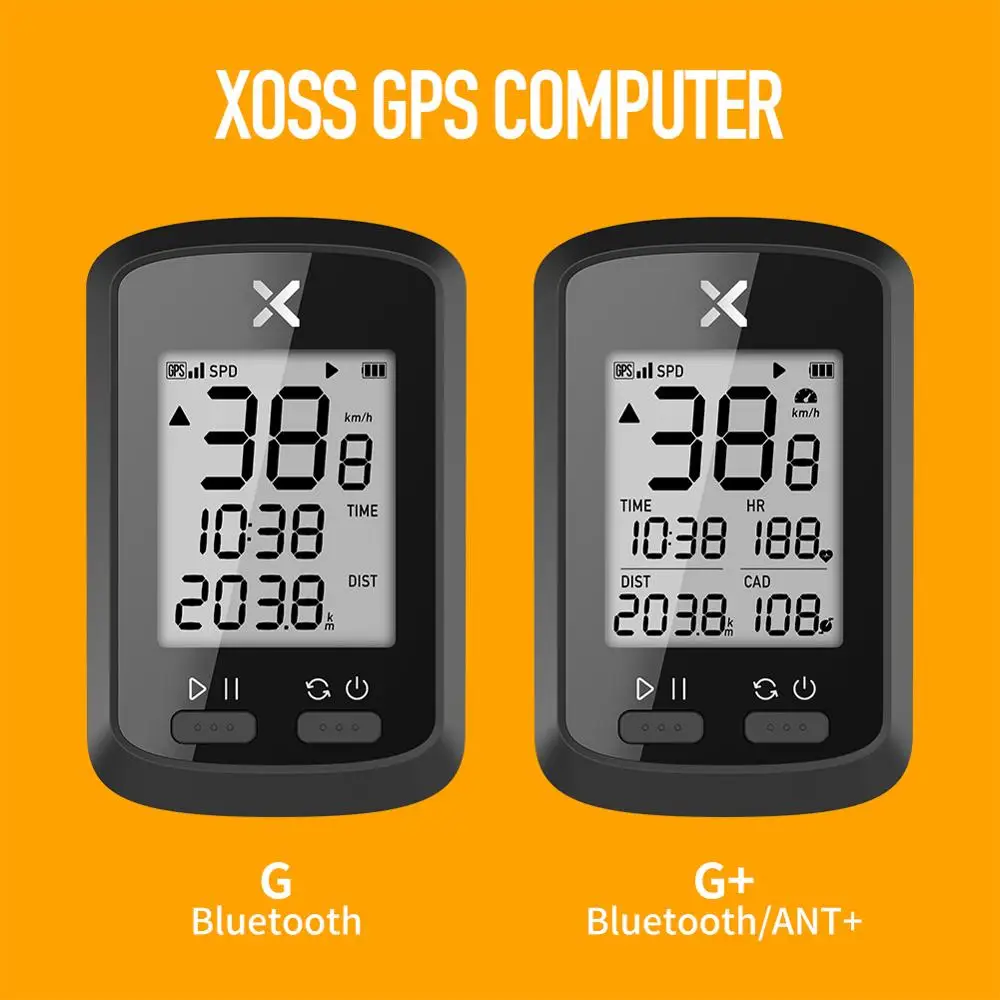Беспроводной велокомпьютер XOSS GPS спидометр водонепроницаемый Bluetooth ANT G +