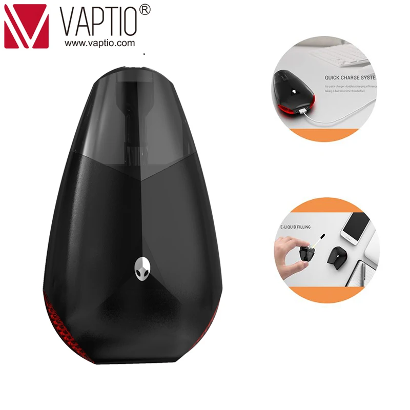 Подарок 3 шт tankVape Pod Vaptio ET Авто vape комплект с 550 mah встроенный аккумулятор 1,5 мл дозатор для парогенератора с верхним наполнением