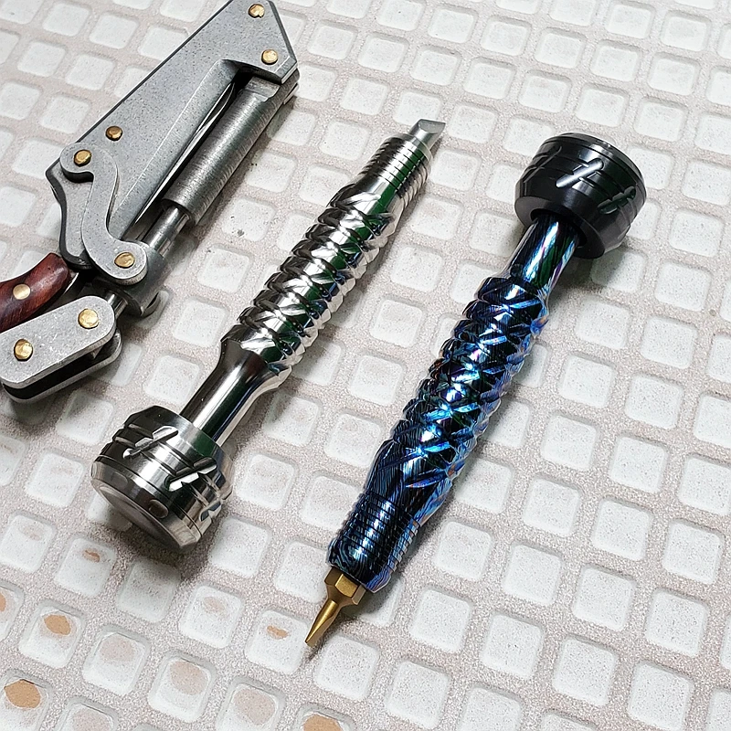 EDC Titanium Alloy Screwdriver Portable Gadget Cross Bit Riding Equipment Outdoor Camping Multi-functional Gear EDC Pocket Tools