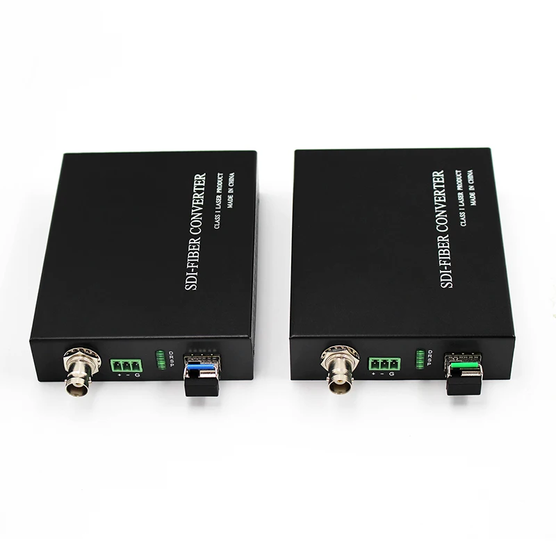 

SD/HD/3G-SDI Optical Fiber Single-Mode 2-10km HD-SDI SDI Fiber Optical Transmitter/Receiver 1 Pair 2 Pieces