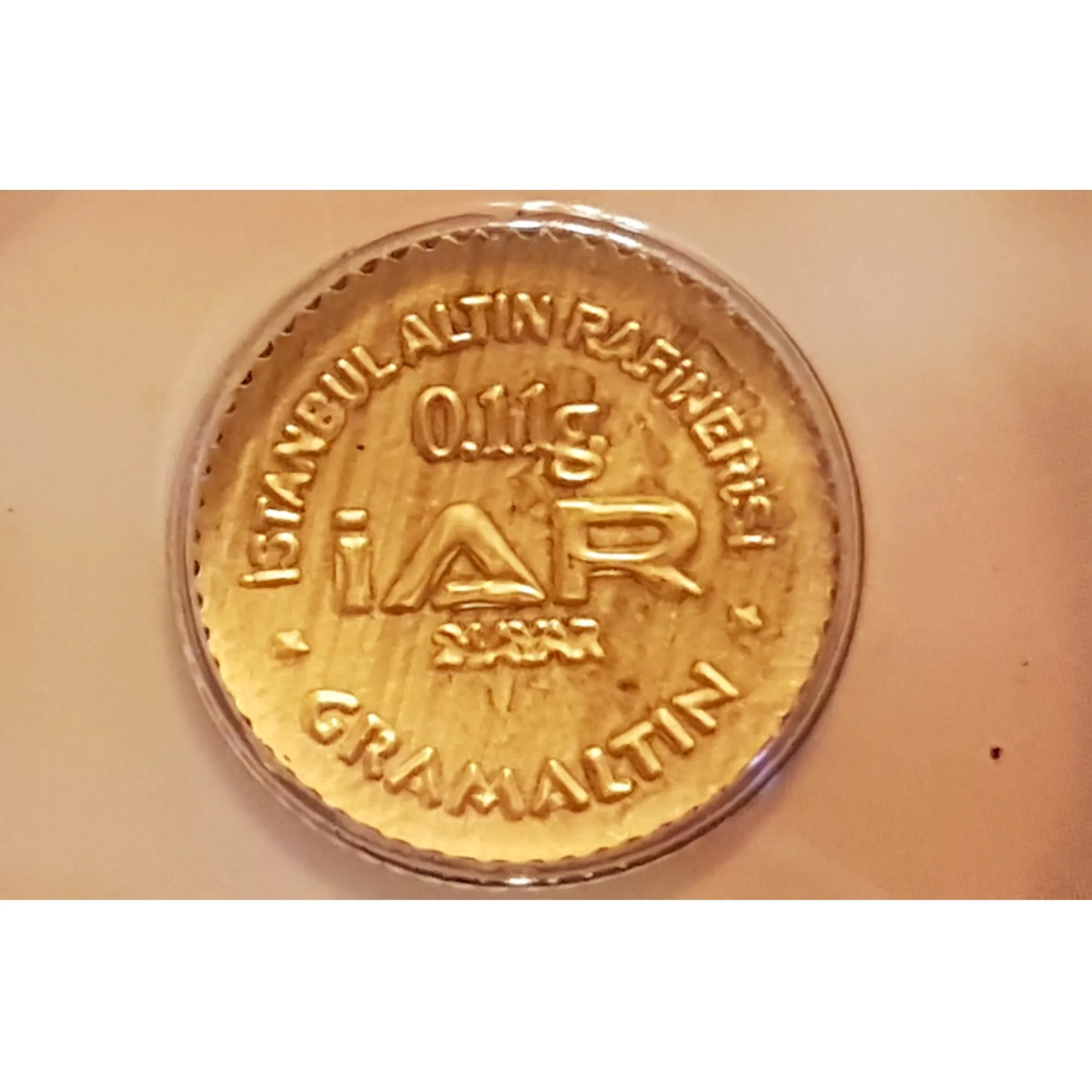 Сертификат IAR/IGR Gold Refinery 0 11 г золото 24 К. карат слиток золота. Для сбережений