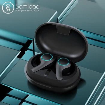 

Samload Wireless Headphones HiFi Stereo Earphones Bluetooth 5.1 Headphones Built-in Microphone Call Waterproof Noise reduction