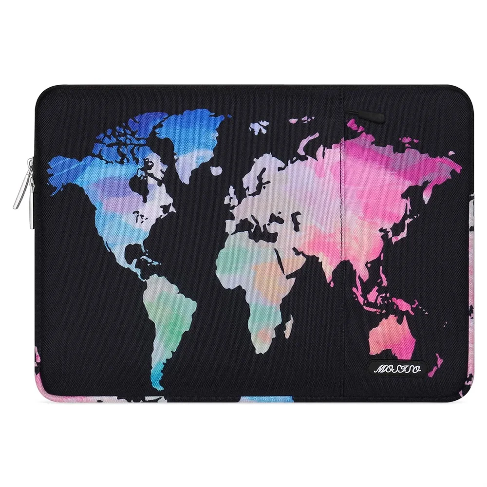 Black World Map