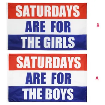 

Saturdays are for Boys Flag 3x5ft Banner with 2 Grommets Red White Blue Decor